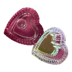 Vaso de cristal para monómero corazón