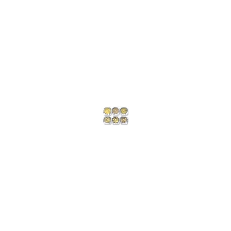Kit 6 piezas efecto dorado