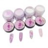 Kit 4 piezas acrílico color rosa