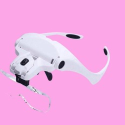 Lentes de lupa led para extensión de pestañas o microblanding