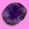 Piedra mármol Mano alzada morado
