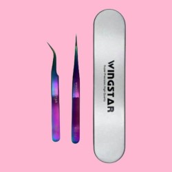 Juego de pinzas para extensión de pestañas