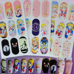 Tatto para uñas Sailor Moon 6 plantillas