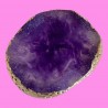 Piedra mármol Mano alzada morado