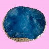 Piedra mármol Mano alzada azul