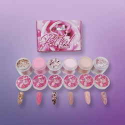 Colección  de acrílico rosa 6 piezas