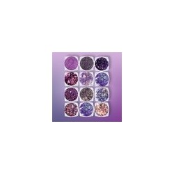 Decoración uñas Morado / 12 piezas